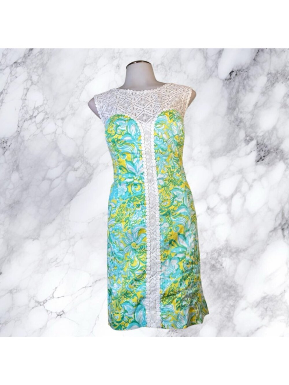 Lilly Pulitzer Sofia Dandelion Yellow Beach Gypsies Shift Dress - Picture 5 of 12